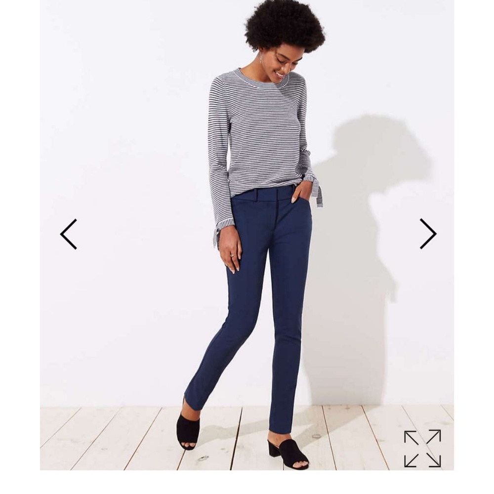 Loft Marisa Skinny Fit Navy Blue 8T